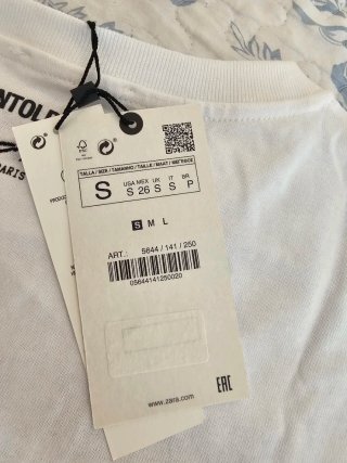 Camiseta Peter Lindbergh Zara Talla M