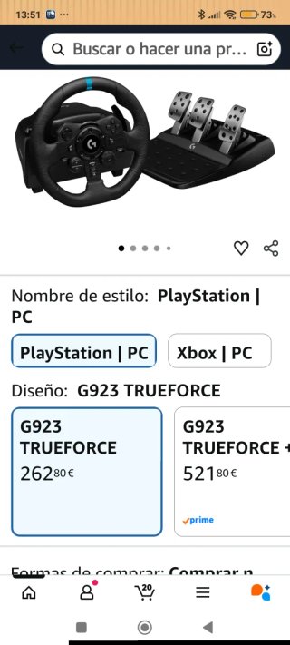 Volante y Pedales Logitech PS y PC