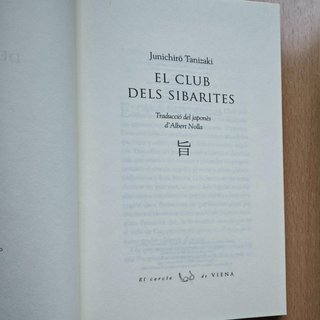 El Club dels Sibarites - Junichirô TANIZAKI