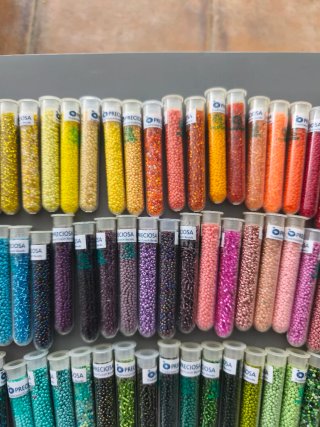 Cuentas Preciosa - Tubos de colores