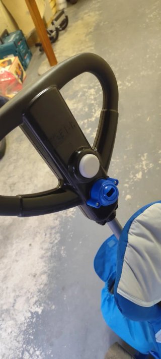 Triciclo per bambini blu e grigio