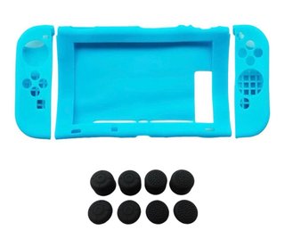 Custodia in silicone blu per Nintendo Switch