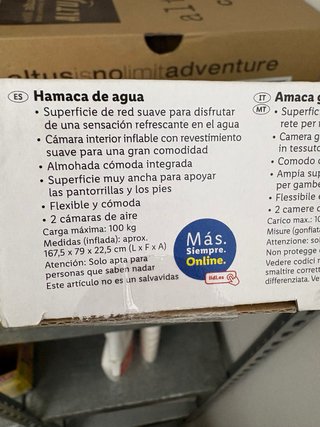 Hamaca de agua Crivit a estrenar