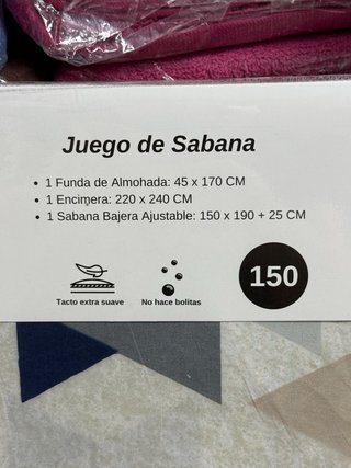 Juego Sábanas Microfibra 3 Piezas