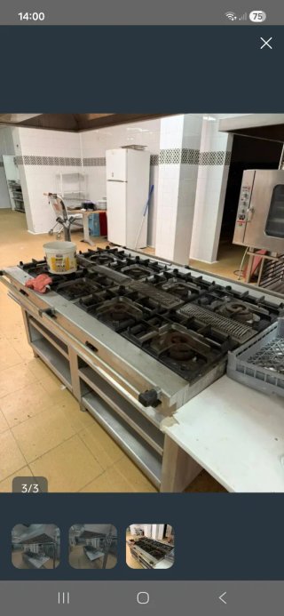 Cocina Industrial  central Acero Inoxidable
