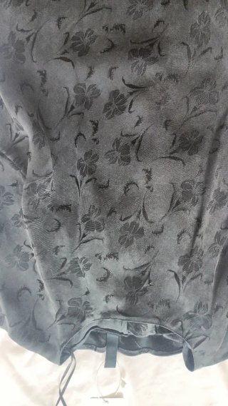 Vestido gris floral Mango Talla M
