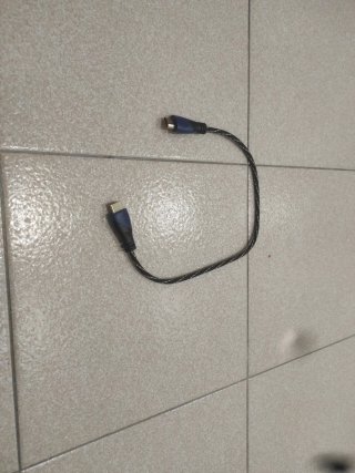 Cable HDMI Corto Trenzado, 40 cm