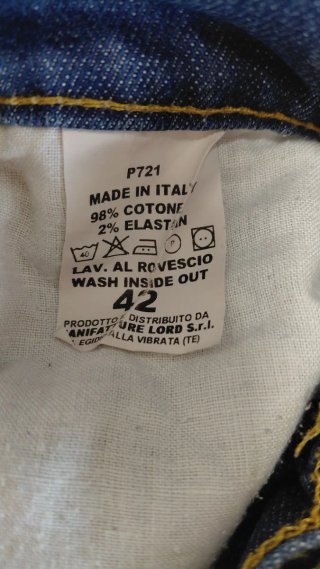 Jeans vita bassa blu