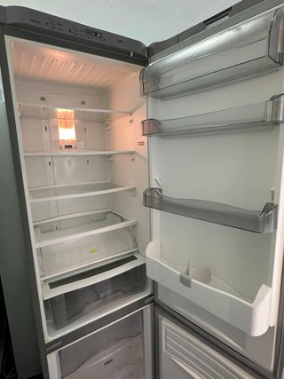 Nevera combi acero inoxidable