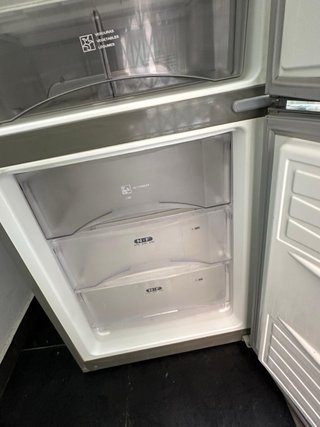 Nevera combi acero inoxidable