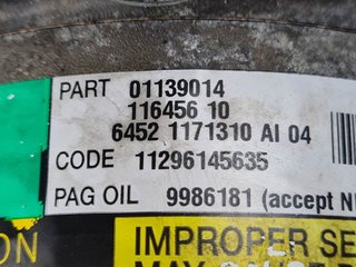 COMPRESOR AIRE ACONDICIONADO MINI CABRIO (R52) 20