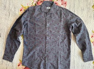 Camicia Blu Studio Uomo Fantasia Taglia M