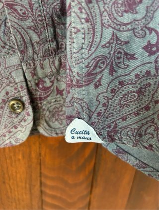 Camicia Blu Studio Uomo Fantasia Taglia M