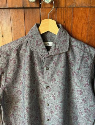 Camicia Blu Studio Uomo Fantasia Taglia M