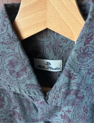 Camicia Blu Studio Uomo Fantasia Taglia M