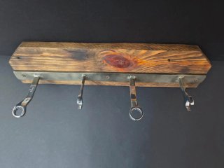 Appendiabiti legno e metallo