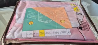 Funda nórdica infantil fútbol rosa