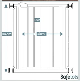 Safetodts Puerta Seguridad Metal Extra Alta