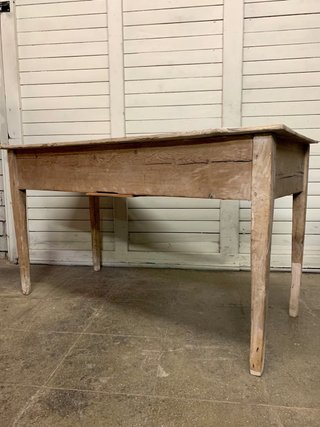 Mesa antigua madera 2 cajones