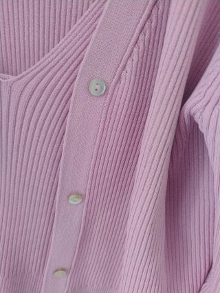 Conjunto Chaqueta y Top Rosa Talla L