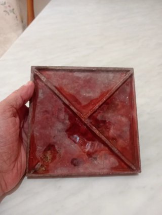 Mattonella ceramica basso rilievo frutta