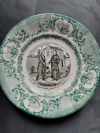 6 Piatti Società Ceramica Italiana Giro Elettorale