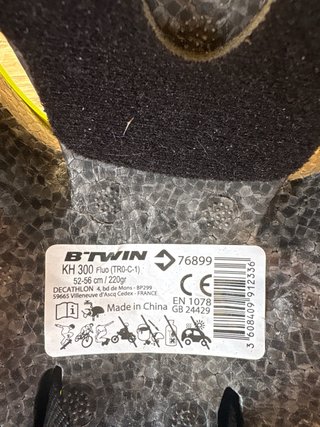 Casco Btwin Niño Amarillo