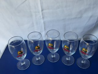 Set 5 Calici Birra Moretti Vintage 0,2l in Vetro