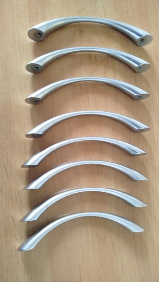 Tiradores cocina plata (8 unidades)