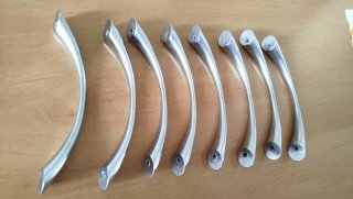 Tiradores cocina plata (8 unidades)