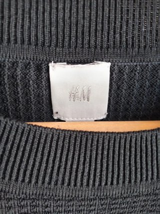 Maglia H&M nera viscosa/poliammide taglia L