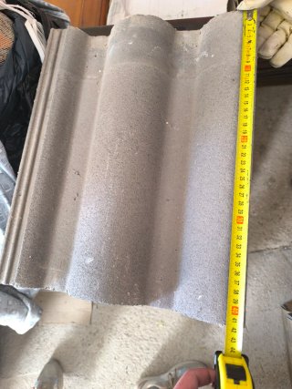 Tejas grises de hormigón. VENTA SOLO ESTA SEMANA.