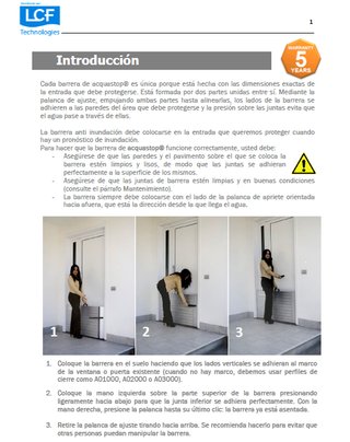 Barrera anti inundaciones aluminio