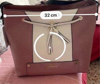 Bolso Guess Rosa y Blanco