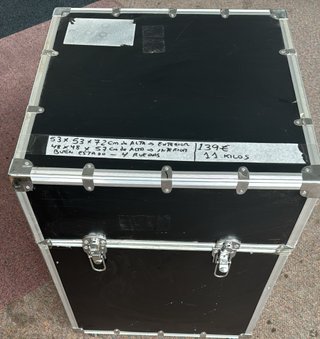 Baúl Flightcase con Ruedas 53x53x72cm