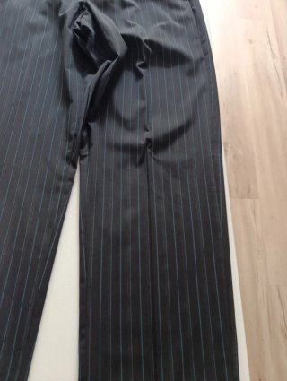 Traje Caramelo rayas azules
