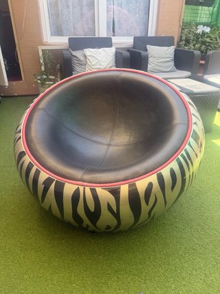 Sillón Eerio Aarnio Original Diseño 60s cuero
