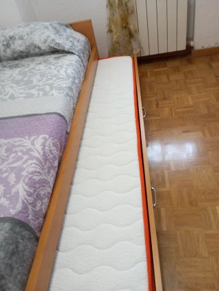 Cama nido madera y tela buen estado