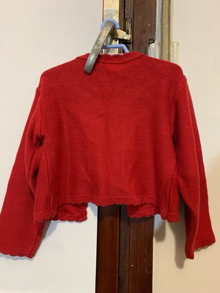 Jersey punto rojo niña 2-3 años