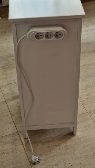 2 Cajoneras gris y blanca de madera iguales