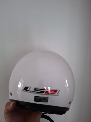 Casco Moto LS2 Blanco con Visera
