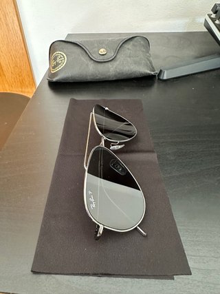 Ray-Ban Aviator Reverse Gafas de Sol Plateadas