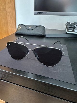 Ray-Ban Aviator Reverse Gafas de Sol Plateadas