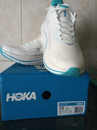 Zapatillas Hoka Clifton 10 Blancas Talla 43.5
