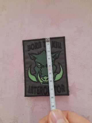 Patch Ricamata Born to Kill Interceptor