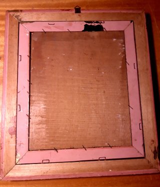 Quadro vintage bambino con cappello