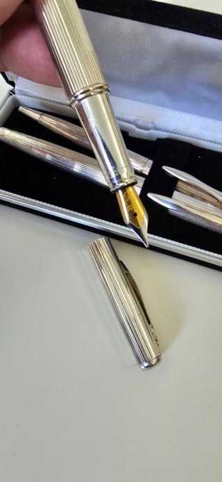 Juego Antiguo, Bolígrafos Plateados