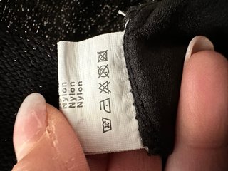 Maglia viscosa lurex nera e argento