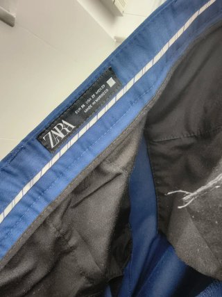 Traje Zara Slim Fit Azul Talla M