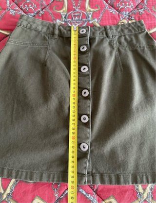 Minigonna Terranova verde taglia M